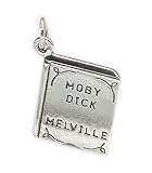 Libro Moby Dick de Herman Melville Charm de plata esterlina .925 x 1 libros