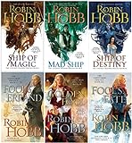 Robin Hobb Collection Set The Tawny Man Trilogy and The Liveship Traders Trilogy ( 6 Books )